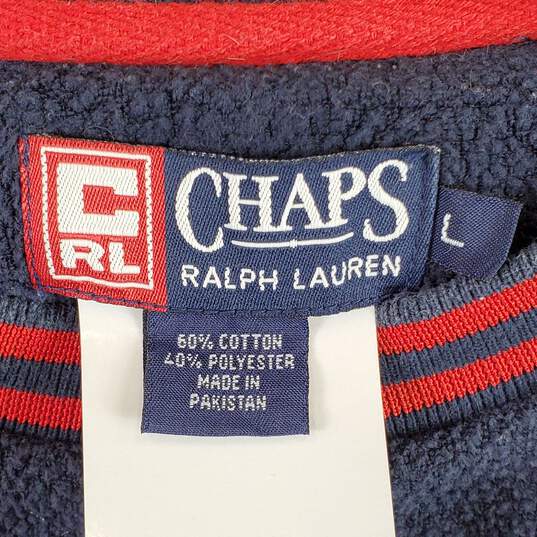 Chaps By Ralph Lauren Men Blue Crewneck Pullover L image number 3