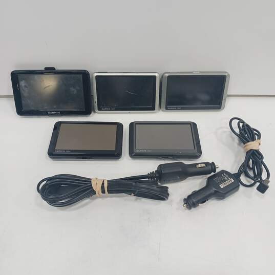 5pc. Lot of Assorted Garmin Nuvi GPS Navigation Systems image number 1
