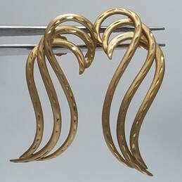Michael Anthony 14K Gold Diamond Cut Swirl Post Earrings 6.3g