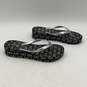 Michael Kors Womens Bedford Glam Black Gray Platform Flip Flop Sandals Size 8M image number 1
