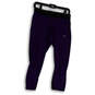 Womens Purple Polka Dot Elastic Waist Pull On Compression Leggings Size M image number 1