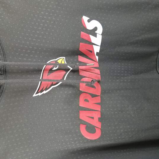 Nike Arizona Cardinals Men Grey Therma Fleece Hoodie L image number 3