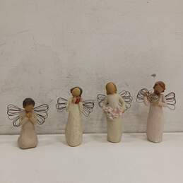 Bundle of 4 Assorted Willow Tree Angel Figurines