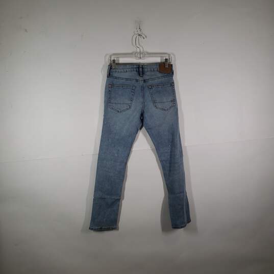 NWT Mens Slim Fit Distressed Performance Denim Straight Leg Jeans Size 27X30 image number 2