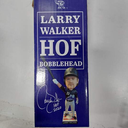 Colorado Rockies Baseball Larry Walker HOF Bobblehead In Original Box image number 3