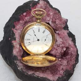 Vintage Waltham 10K Yellow Gold Hunter Case 15 Jewel Pocket Watch