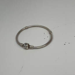 Designer Pandora 925 Sterling Silver Barrel Clasp Snake Chain Bracelet alternative image