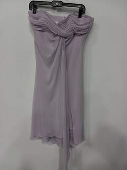 Women's David's Bridal Strapless High-Lo Formal Dress Sz 12