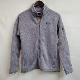 Patagonia Gray Full Zip Fleece Knit Jacket Size L