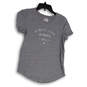Womens Gray Heather Round Neck Short Sleeve Pullover T-Shirt Size Medium image number 1