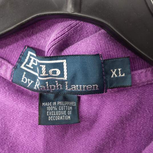 Polo Ralph Lauren Men's Purple Cotton SS Polo Shirt Size XL image number 3