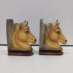 Palomino Ceramic Horse Head Bookends 2pc Bundle