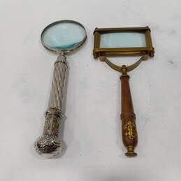 Vintage Magnifying Glasses Assorted 2pc Bundle