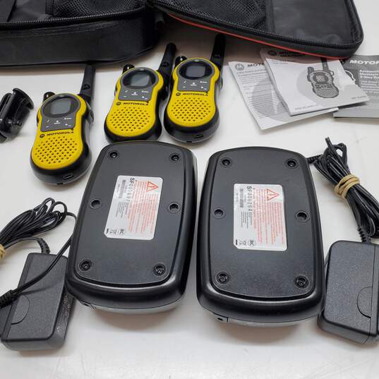 Motorola TalkAbout Two-Way Radio Set MT351R-3 Walkies& 2Double Chargers UNTESTED image number 4