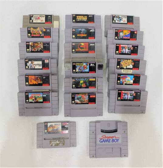 20ct SNES Super Nintendo Game Lot image number 1