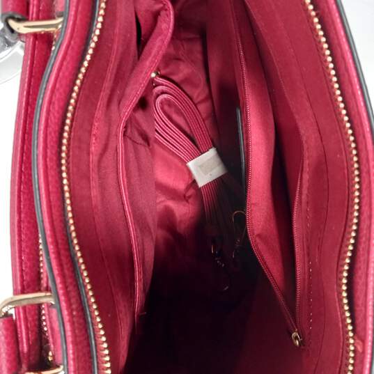 G.H. Bass & Co Red Leather Tote Shoulder Bag image number 4