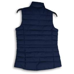 Tommy Hilfiger Womens Navy Blue Sleeveless Mock Neck Full-Zip Puffer Vest Sz SP alternative image