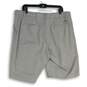 Mens Gray Flat Front Slash Pocket Stretch Golf Chino Shorts Size 38 image number 2