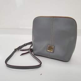 Dooney & Bourke Wexford Gray Leather Trixie Crossbody Bag