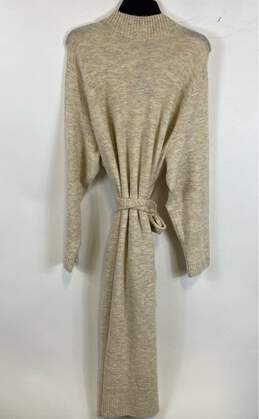 NWT Lane Bryant Womens Light Brown Long Sleeve Mock Neck Sweater Dress Size XL