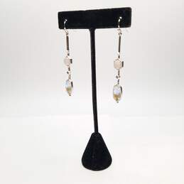 Kendra Scott W/Bag Silverstone Asst Gemstone Dangle Earrings 7.6g