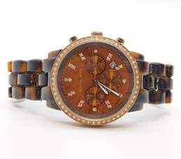 Ladies Michael Kors MK5366 Classic Tortoise Shell Chronograph Quartz Watch 96.0g