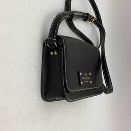 Kate Spade Womens Black Adjustable Strap Flap Mini Crossbody Bag Purse alternative image