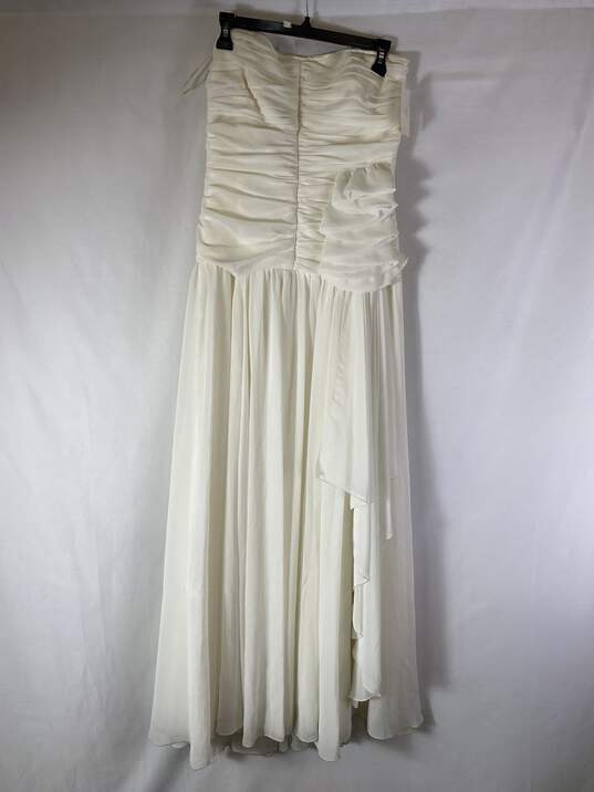 Jessica McClintock White Wedding Dress 10 NWT image number 1
