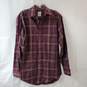 Brooks Brothers Burgundy Plaid Button Down Shirt image number 1