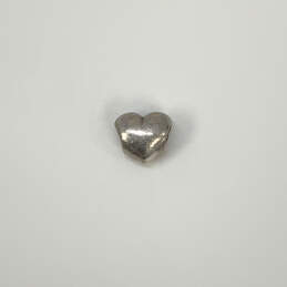 Designer Pandora 925 Sterling Silver Big Smooth Heart Shape Beaded Charm