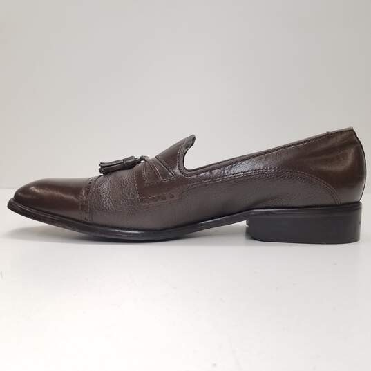 Giorgio Brutini 172882 Brown Leather Tassel Loafers Men's Size 9W image number 5