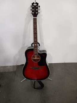 Keith Urban Light the Fuse Collection Red Electric Acoustic Guitar in Case