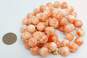 Vintage 14K Yellow Gold Chinese Carved Coral Bead Long Necklace 138.7g image number 5