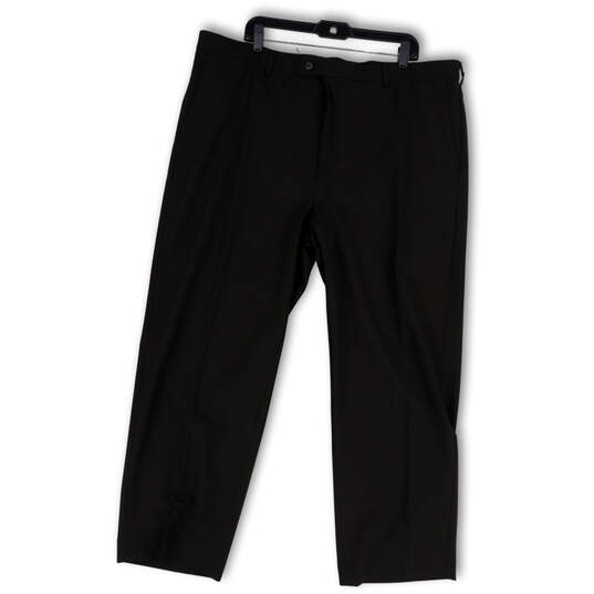NWT Mens Black Pleated Front Straight Leg True Comfort Dress Pants Sz 40x30 image number 1