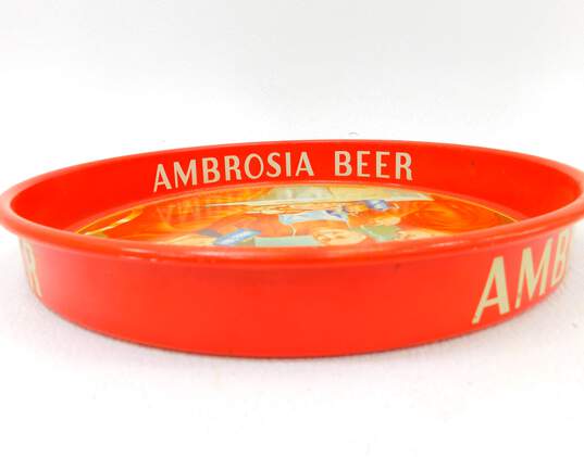 Vintage 13 Inch Ambrosia Brewing Co Nectar Beer Tray image number 5