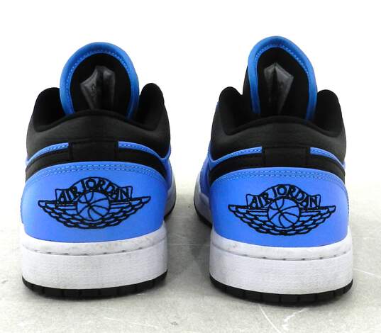 Air Jordan 1 Low University Blue Black Women's Shoe Size 7.5 image number 3