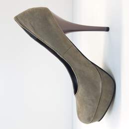 Mossimo Grey Suede High Heels Size 7.5 alternative image