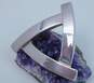 925 Sterling Silver Modernist Abstract Brooch image number 3