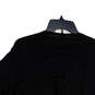 NWT Womens Black Short Sleeve Asymmetric Hem Open Front Cardigan Size L image number 4