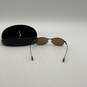 PGA Tour Mens Black Thin Frame UV Protection Lightweight Oval Sunglasses W/Case image number 8