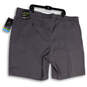 NWT Mens Gray Motionflux 360 Stretch Flat Front Pockets Chino Shorts Sz 50 image number 2
