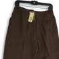 NWT Express Womens Brown Slash Pocket Straight Leg Dress Pants Size 9/10 image number 4