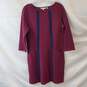 Boden Burgundy Ribbed Tunic Dress Size 8 image number 1