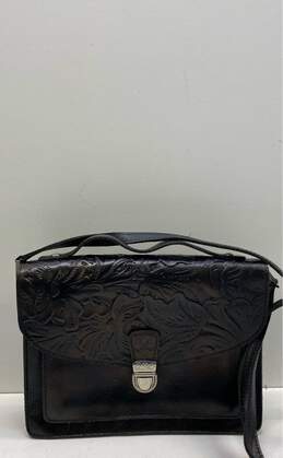 Patricia Nash Leather Crossbody Bag Black