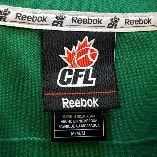 Mens Green Saskatchewan Roughriders Malik Wilson Football CFL Jersey Size M image number 3