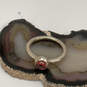 Designer Pandora S925 ALE Sterling Silver Red Crystal Stone Band Ring image number 1
