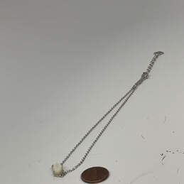 Designer Kendra Scott Elisa Silver-Tone Oval Shape Classic Pendant Necklace alternative image