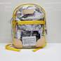 JON HART 16x13x4 CLEAR PVC YELLOW BACKPACK NWT image number 1