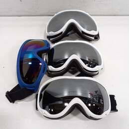 BUNDLE OF 4 MOTORCROSS RIDING GOGGLES 2 WITH CASES alternative image
