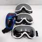 BUNDLE OF 4 MOTORCROSS RIDING GOGGLES 2 WITH CASES image number 2